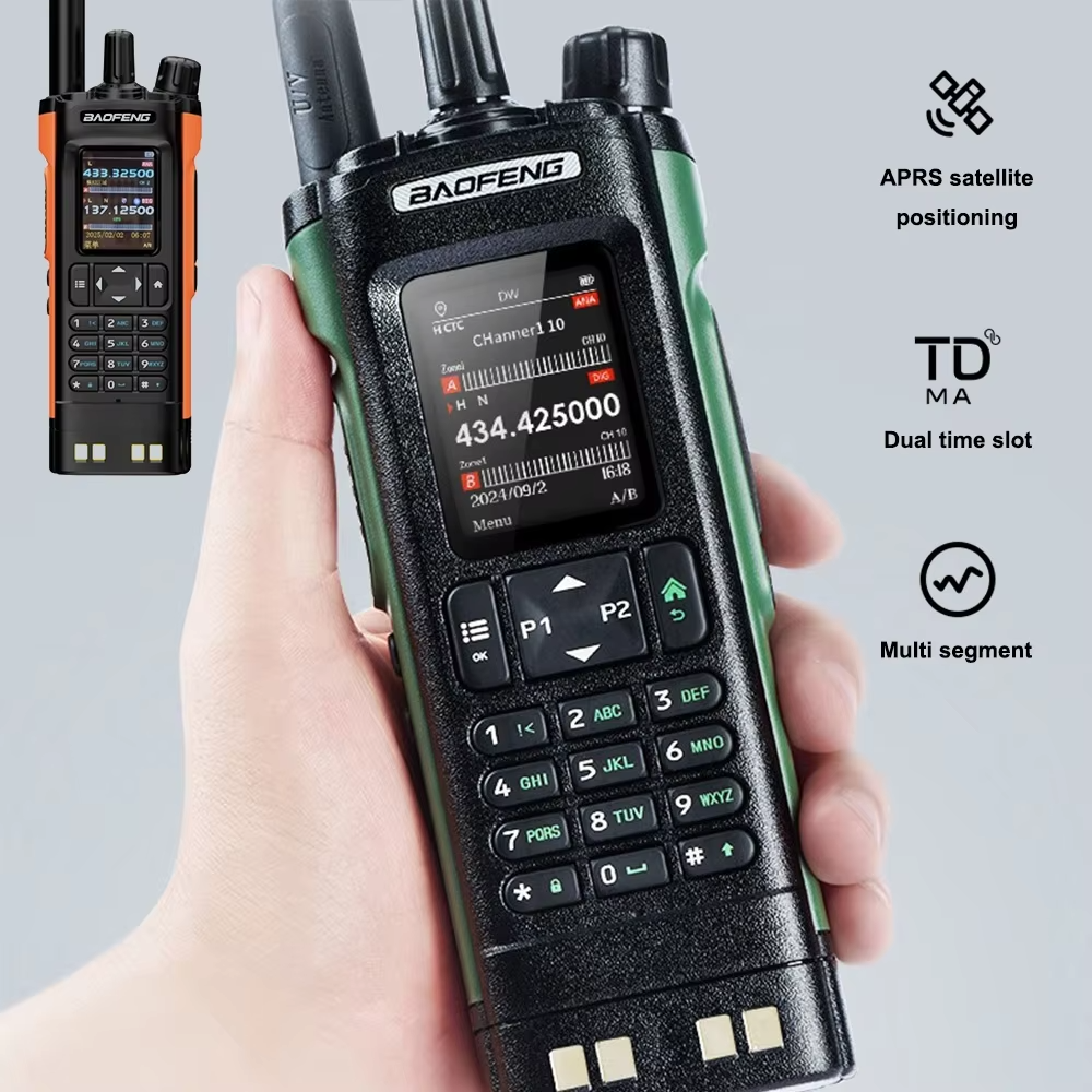 Baofeng DM 32UV UV32 10W TDMA DMR Digital & Analog Communication Walkie-talkie UHF VHF Aviation Two Way Radio GPS Walkie Talkie