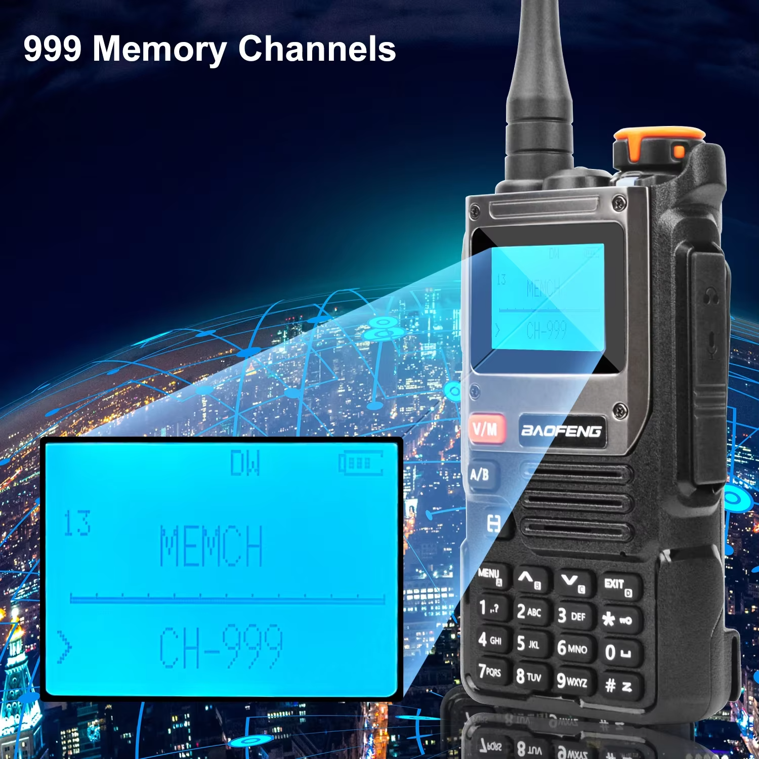 Quansheng UV K6 5W Air Band TPYE-C Charge Display UHF VHF Dual Band Walkie Talkie Weather Ht Am Fm Wireless Two Way