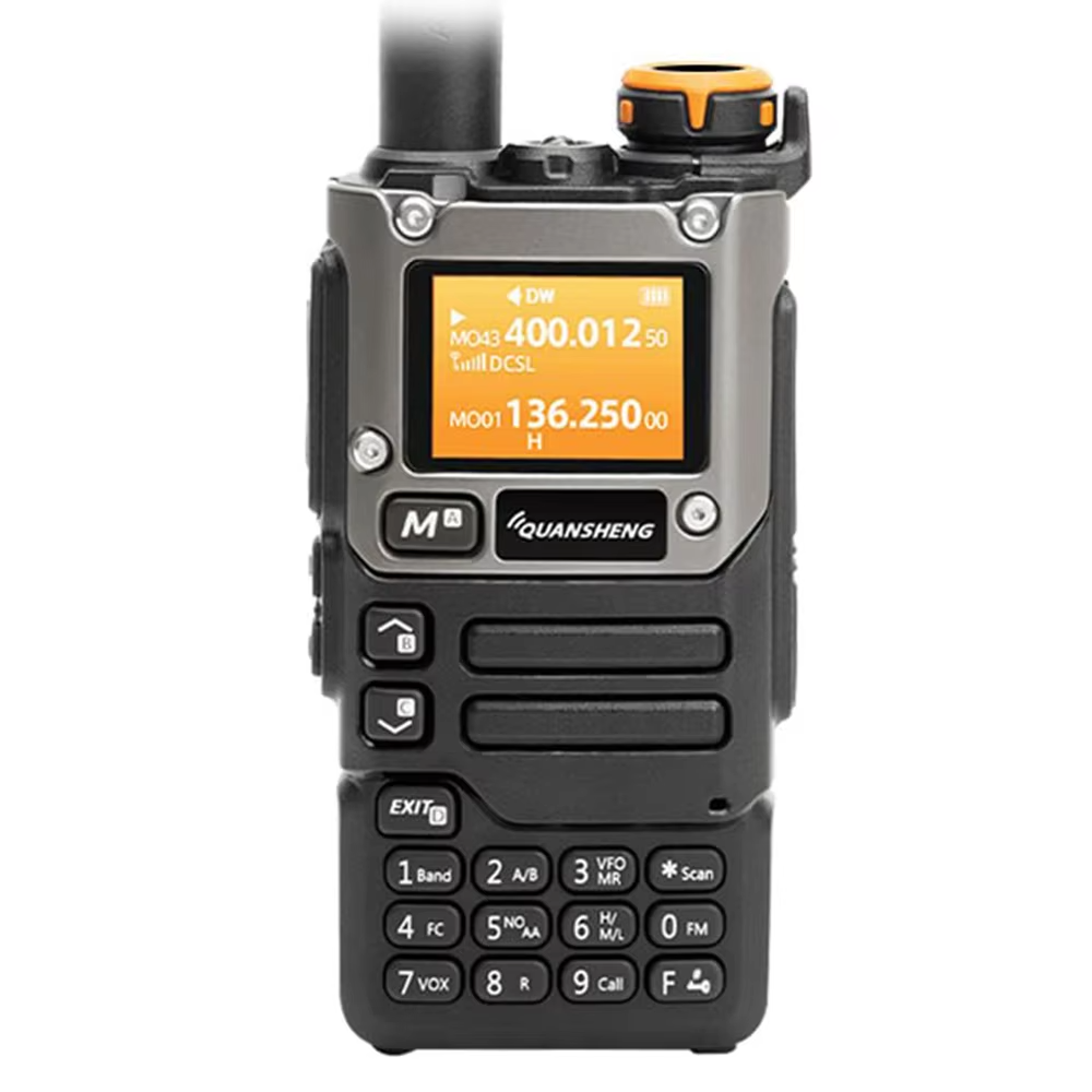 Quansheng UV K6 5W Air Band TPYE-C Charge Display UHF VHF Dual Band Walkie Talkie Weather Ht Am Fm Wireless Two Way